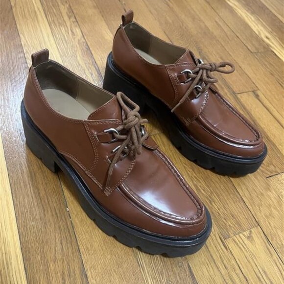 Sam Edelman Monna Lace Up Lug Sole Loafer - Picture 1 of 9